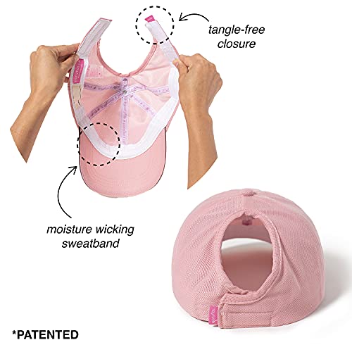 Ponyflo Kids Active Ponytail Hat - Baseball Hat with Full Back Opening for Girls Ages 7-12 Years - UV Certified Protection3