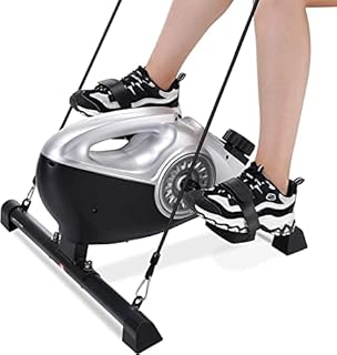 Mini Exercise Bike for Home Use Pedal Exerciser Under Desk Bike with Lcd Display 3-in-1 Foot Cycle Arm Leg Pedal Machine Adjustable Resistance Ideal for Seniors
