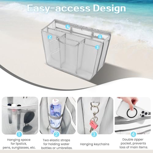 Image of XYFuuee Beach Bag Organizer Insert for X Large Simple Modern Bag Accessory