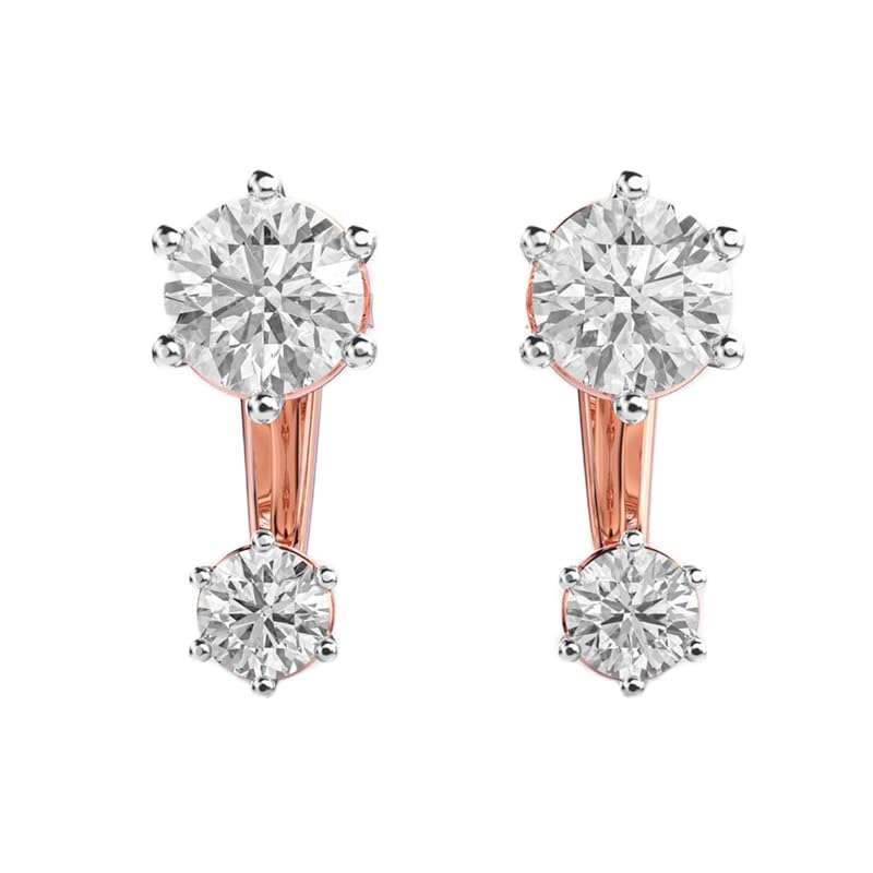 Boucles d'oreilles Jazzy argent 925 plaqué or rondes de 4,52g pour femme élégante