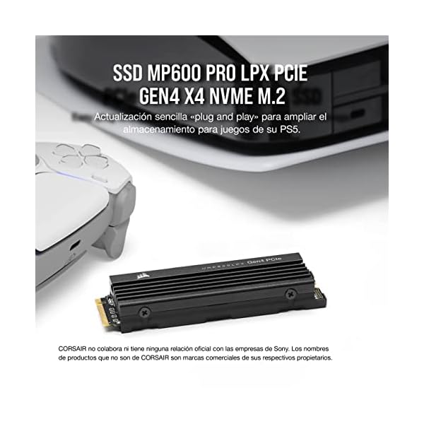 Corsair MP600 Pro LPX 1TB PCIe Gen4x4 M.2 SSD hasta 7.100 MB/s - Image 3
