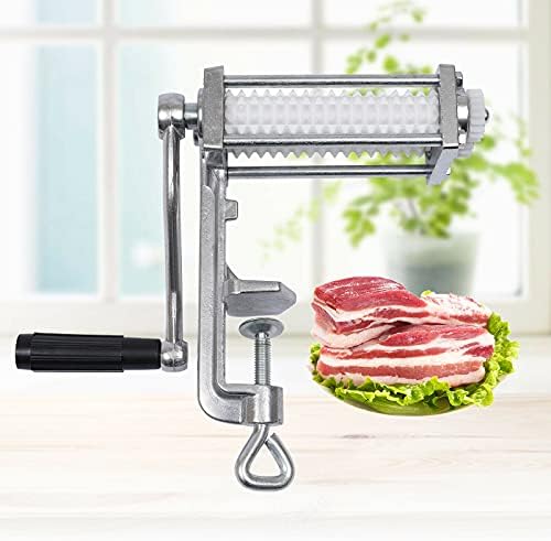 Manual Meat Tenderizer Cuber Clamp-On Meat Tenderizer Heavy Duty Steak Flatten Tool for Home Kitchen
