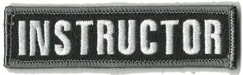 Instructor Tactical Hat Patch - Black