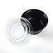 Golden Apple, 2oz-100sets Black Plastic Portion Cups with Lids, Jello Shot Souffle Cups Sampling Cup, Black Cups with Clear Lids…