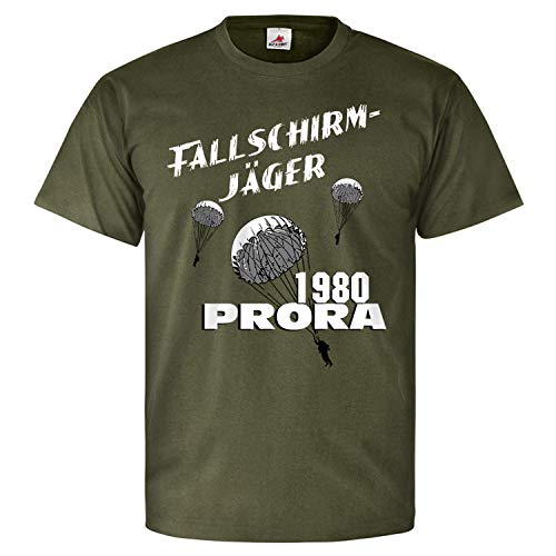 T-shirt Parachutiste 40 NVA Soldat Prora 1980 Copytec vert Large durable