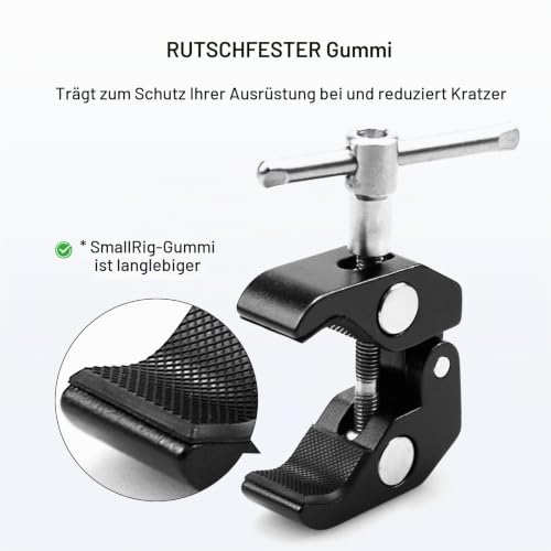 SMALLRIG Super Clamp (2 STÜCKE) Magic Arm Clamp mit Thread - 2058 – Ansicht 4