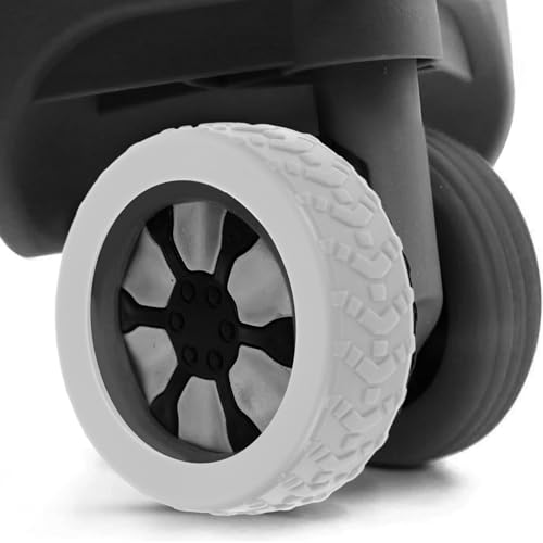 Housoutil 8pcs Luggage Wheel Silicone Suitcase Wheel Protectors for Quiet Rolling Easy Installation and Smooth Movement for Protecting Floors and Extending Life2