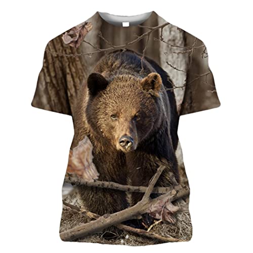 T-shirt camouflage 3D ample et frais pour l'été vêtement mixte en 4XL Ha-51315
