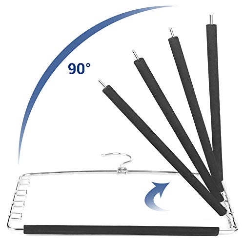 SONGMICS 3er Set Hosenbügel, platzsparend, für je 5 Jeans, aus Metall – Ansicht 6