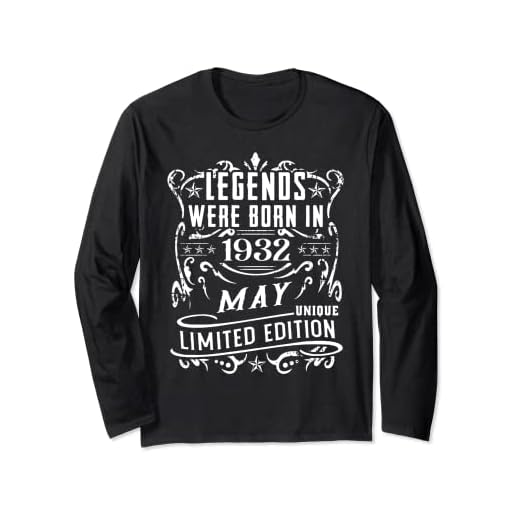 Cumpleaños Mayo 1932 Edición Limitada Regalo Legend May Manga Larga