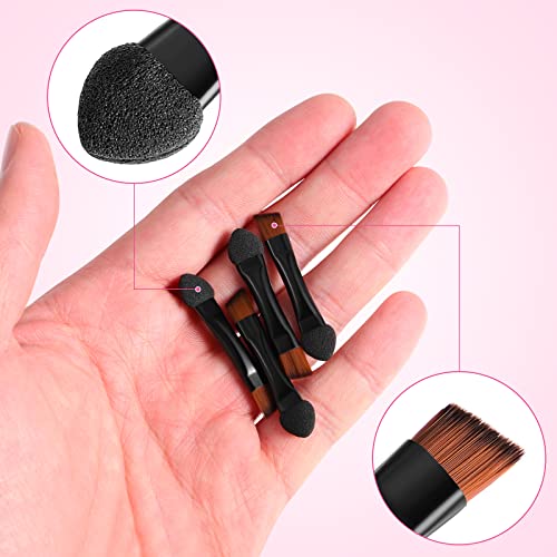 Lurrose Double Sided Eye Shadow Sponge Applicator Eye Brow Make Up Brush Portable Makeup Tool 20Pcs (Black) #TOP3