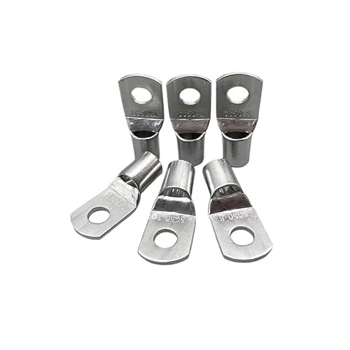 MNUPL 10 Piezas SC 50-8 50 mm2 8 mm Orificio for Perno Terminales de Cable de Cobre estañado Terminales de batería(20PCS)