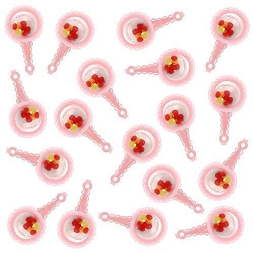 Robelli Baby Shower Party Decorations/Favours - Various Designs (18 x Pink Shakers)