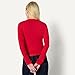 Amazon Essentials Women's Slim-Fit Ribbed Cardigan & Cami Set with Removable Straps, Red, Medium