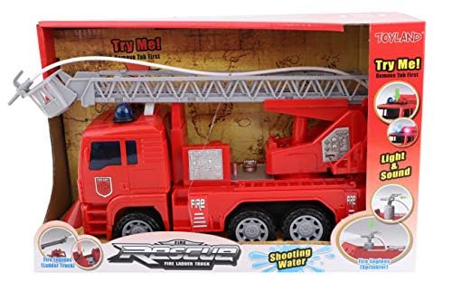 Camion De Pompier Géant Enfant - Avec Lumières, Sons, Échelle Extensible - Jouet 3-8 Ans - 32cm