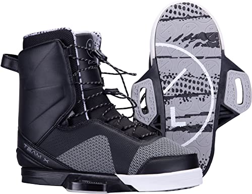 Hyperlite Team X Mens Wakeboard Bindings Black/Grey (9-10) #TOP21