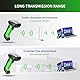 NETUM 2D QR Industrial Bluetooth Barcode Scanner mit Ladestation, Upgraded Wireless 2D/1D Bar Code Reader, 2600mAh Akku, Fallstaubdicht, Freisprecheinrichtung für Windows, Mac, Android, iOS (NT-1950)