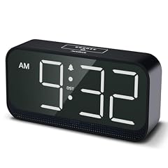 Acedeck Battery Operated Digital Clock: Cordless Small Alarm Clock for Bedroom Travel Large Numbers