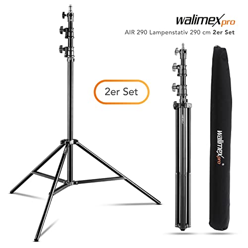 Walimex Pro Air 290 Deluxe Support De Lampe. 290cm 2er Set - vue 3