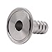 DERNORD 1.5" Tri Clamp to 3/4" Hose Barbed Adapter SUS304 Sanitary Hose Pipe Fitting (3/4 Inch)