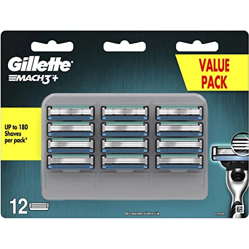 Gillette Mach3+ Replacement Cartridges 12 Count