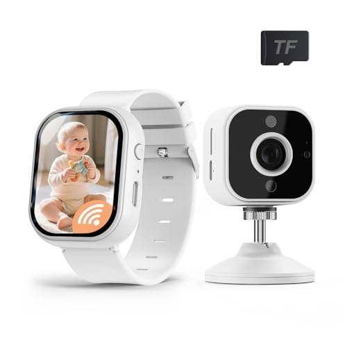 NUOTUN Babyphone mit Kamera, Baby Kamera Monitor mit Halterung & Bettclip Ohne WLAN