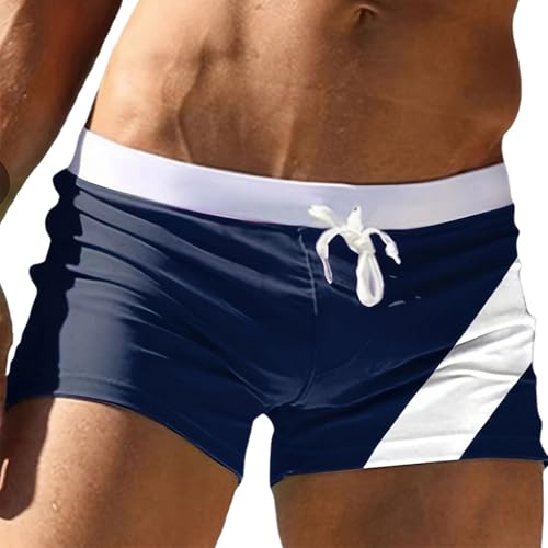 Pantalones cortos deportivos para hombre, pantalones de baño de verano para hombre, corte de moda, esquinas planas