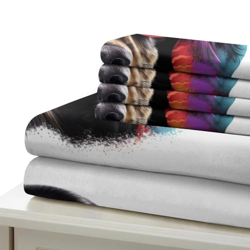 Parure de lit hypoallergénique avec fermeture éclair microfibre douce