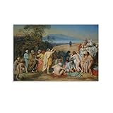 The Apparition of Christ to The People(The Apparition of The Messiah) - Alexander Andreyevich Ivanov Modern Canvas Wall Art Poster For Room Aesthetic And Decor Poster For Bedroom Living Room Bathroom