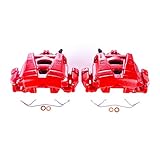 Power Stop Front S6156 Pair of High-Temp Red Powder Coated Calipers For Audi Q3, Audi Q3 Quattro, VW Passat, VW Tiguan, VW Tiguan Limited [Model Specific]