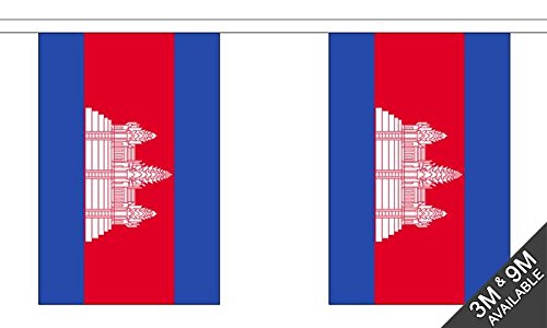 Cambodia Small Bunting (10 flags) 3m