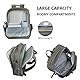 KROSER Laptop Rucksack Schulrucksack 17,3 Zoll Reiserucksack Handgepäck Tagesrucksack Wasserabweisende Multifunktion Laptoptasche für Business/Schule/Reisen/Frauen/Männer-Grau