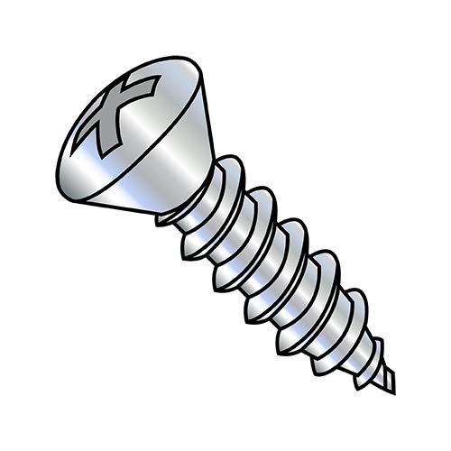 Tornillo Autorroscante Oval 10-16X1 3/4 Phillips Zinc Pack 2500