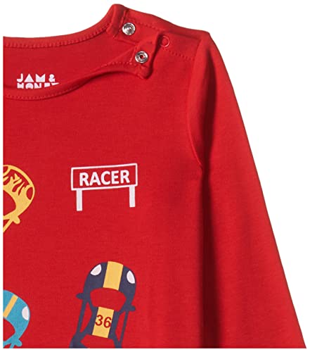 Image of Amazon Brand - Jam & Honey Baby Boy's and Girls Full Sleeves T-Shirt | 100% Cotton Printed Regular Fit Unisex T-Shirts | New Born Baby Clothes - 0 to 24 Months