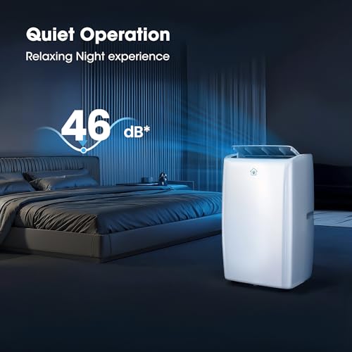 Image of 14000 BTU Portable Air Conditioners, Smart Portable AC Unit with App & Remote Control, 4-in-1 Cooling, Heating, Dehumidifier, Fan for Rooms up to 700 sq.ft, 24H Timer, 3 Speed