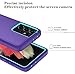 ONOLA Phone Case for Samsung Galaxy S21 Ultra Case with HD Screen Protector, Heavy Duty Shockproof & Dropproof 3-Layer Cover Phone Case for Galaxy S21 Ultra 6.8'',PurpleSkyblue