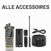 Radtel RT-950 PRO Amateurfunkgerät GPS/APRS, 10W Walkie-Talkie mit großer Reichweite, Handfunkgerät, SW/MW/LW RX, Bluetooth-App-Programmierung, Sandgelb (mit Programmierkabel) – Ansicht 8