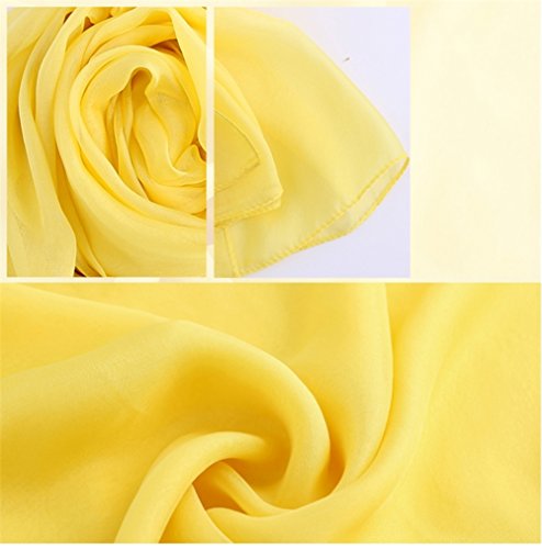 Honeystore Women's Chiffon Dress Shawls Long Beach Wrap Solid Color Scarves3