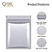 Resealable Mylar Smell Proof Ziplock 3x4 Bags x 100 Pcs (Metallic IRISH GREEN, 2.9 x 3.9 in / 7.5 x 10cm) for Food Storage, Sample, Cute Packaging by HallGEMs