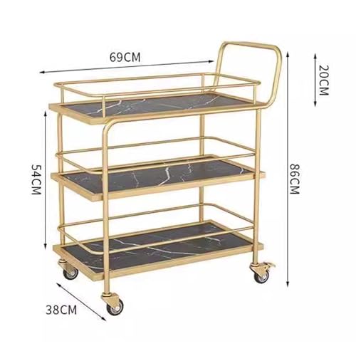 Carrito de bar para servir cocina que soluciona la falta de espacio 3