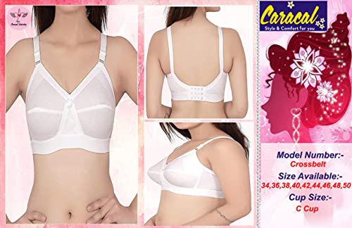 Image of Caracal Women's Cotton Non-Padded Wire Free Full-Coverage Bra