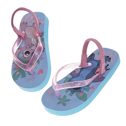 Image of Disney Girls Boys Character Flip Flops Sandals Kids Water Shoes - Minnie Mickey Moana Toy Story Frozen Cars Encanto Princess Thong Beach Slides Slip On Quick Dry (Toddler-Little Kid)