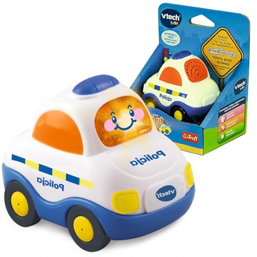 VTech Trefl TUT TUT Auto Polizei Interaktives Spielzeug für Kinder ab 12 Monaten
