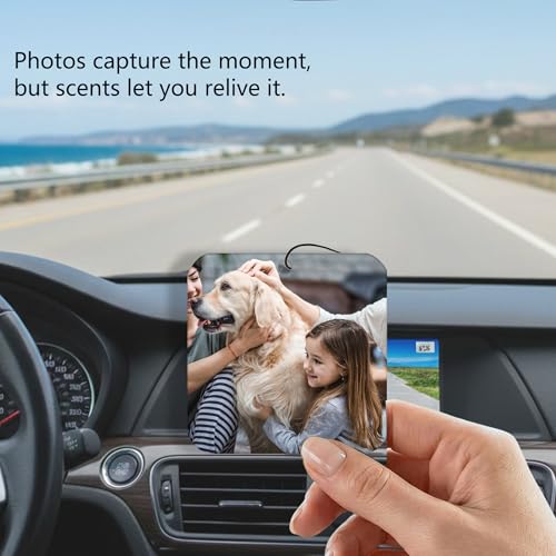 Image of Custom Air Freshener for Car, Personalized Air Fresheners, Custom Double Sided photo Air Freshener, for Wardrobe,Bathroom and Hanging Ornaments (square)