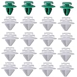 20 PCS Fender Flare Molding Retainer Clips - Replaces 68241251AA, 68102758AA - 16 White + 4 Green for Jeep Renegade 2015-2024