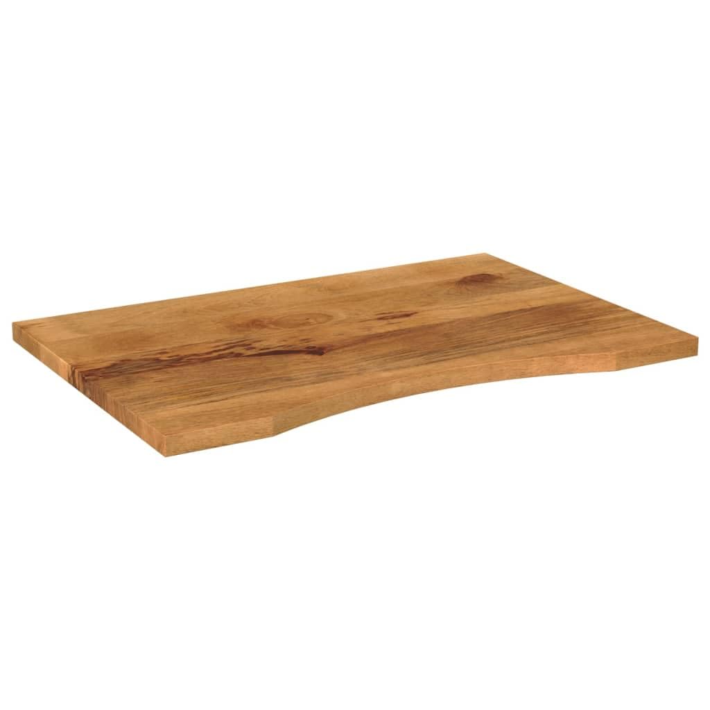 Vassoio Scrivania Legno Massiccio Mango Grezzo 100x60x2,5 cm Piano Tavolo