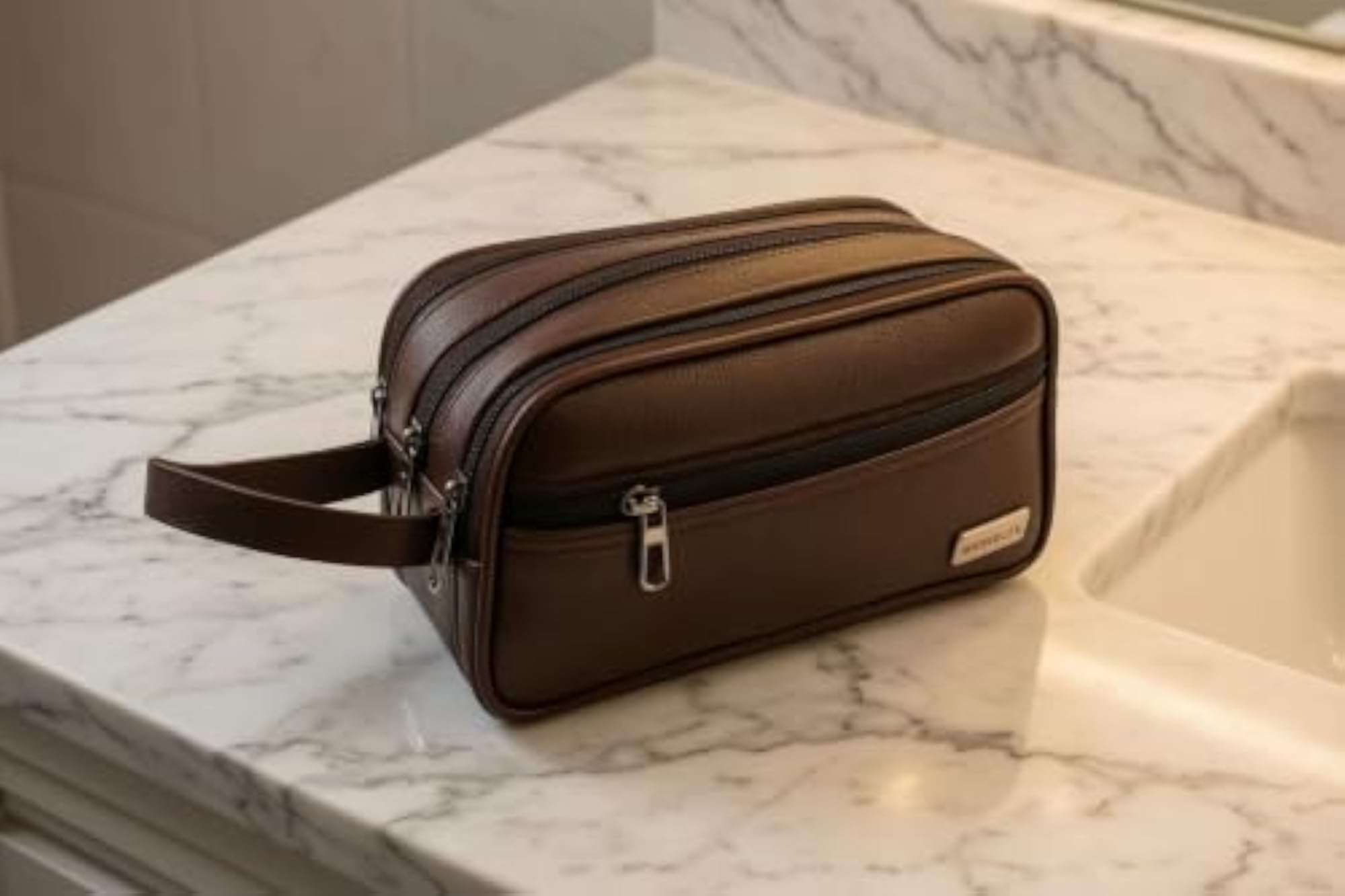 Men's Travel Kit Bag with Multiple Storage Compartments