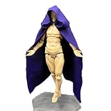 1:12 Scale Fabric Cape Cloak with Hat for 6 inch 1/12 Bandai SHF Figma Action Figure Clothes (Purple