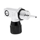 Color plata Sharplace 1 Unidad de Válvula de Presión para Tanque de Oxígeno de Buceo Snorkel