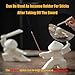 EAEMDY Samurai Figure Figurine Japanese Warrior Statue Decor for Table Room, Incense Holder for Stick Burner Incense Stick Holder, Kongfu Tea Pet Decoration (1.White B+C)